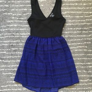 Wet Seal crossback fluttery dress w/ aztec print